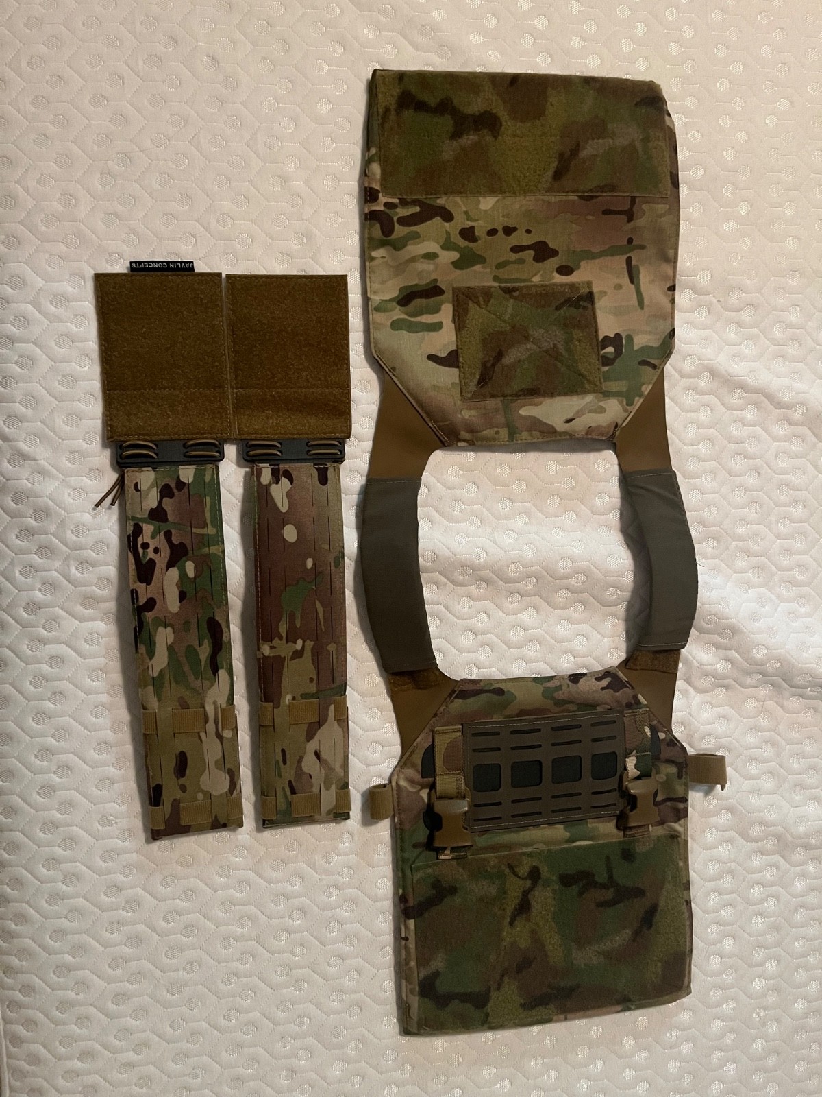 Perroz Designs LPSPC with MCR cummerbund, multicam, sized for 10x12 plates