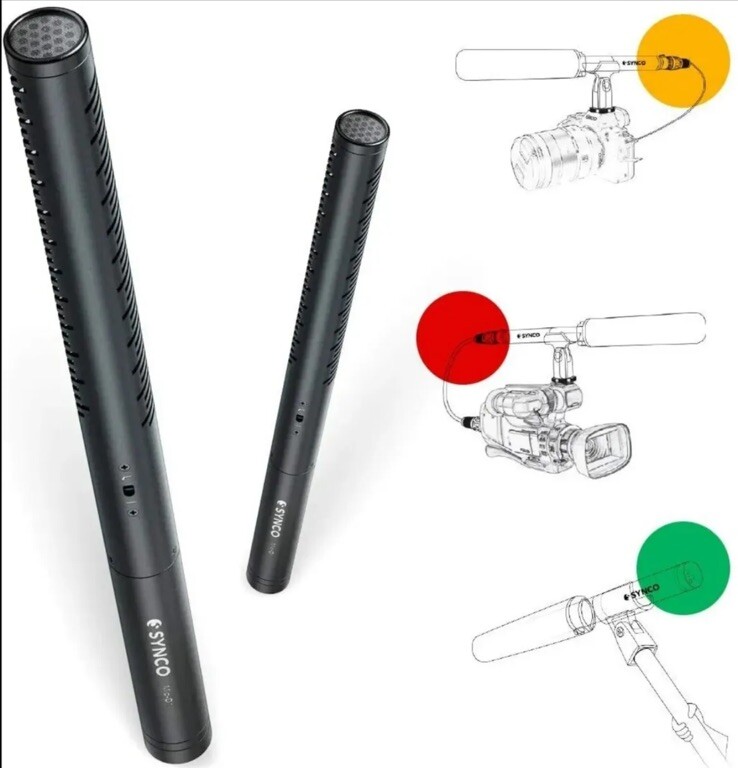 SYNCO MIC-D1 Hyper Cardioid Condenser Shotgun Broadcast Microphone For Camera