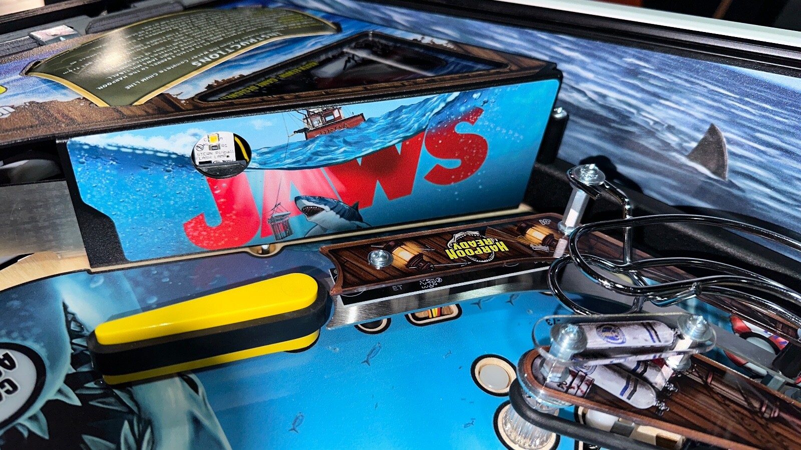 JAWS Pinball Mod Apron Wall DECAL (Sold as a Pair)