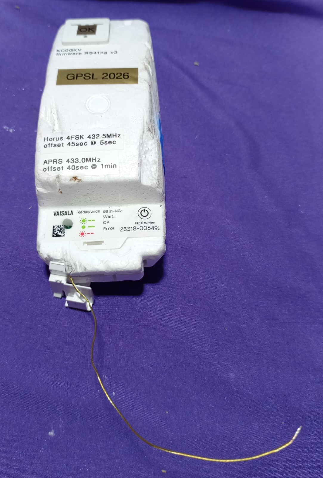 Vaisala RS41-NG Radiosonde