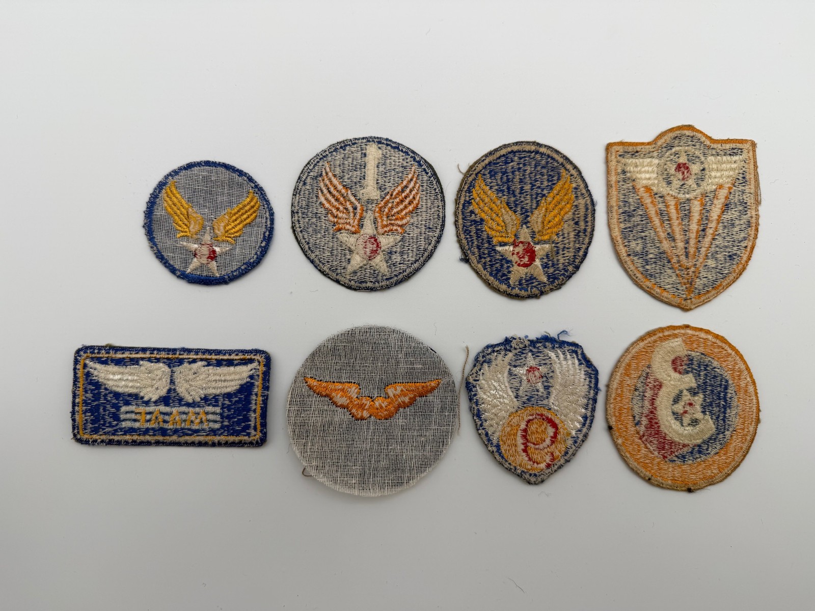 Vintage World War 2 WWII USAAF U.S. ARMY Air Force Patch Lot of 8 #C