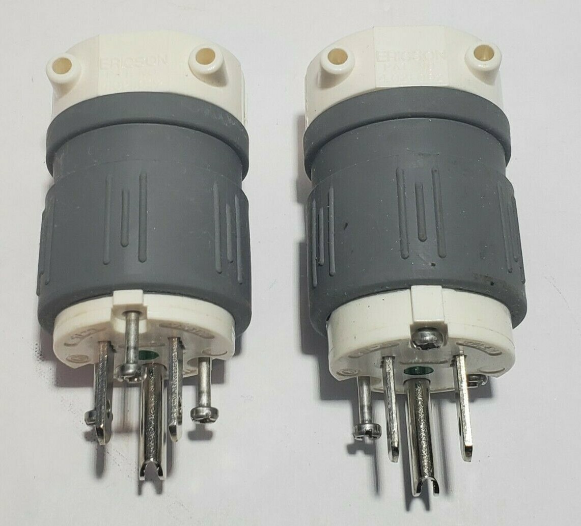 LOT OF 2 ERICSON 1532-PH HOSP PLUG-NEMA 5-15 Hospital Grade Series