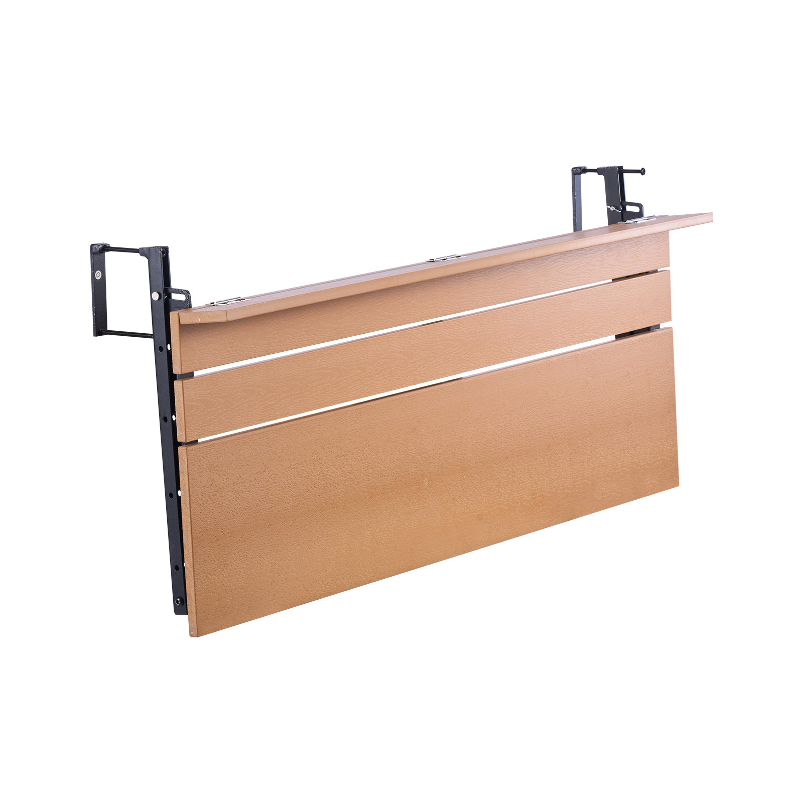 Balcony Hanging Table 15 x 39 in Outdoor Patio Railing Bar Table Adjusable