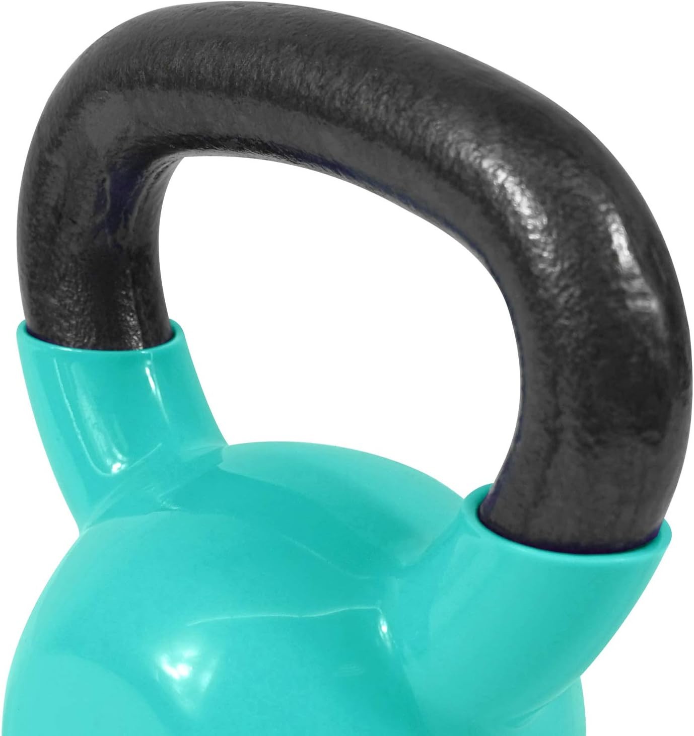 5-15lbs Vinyl Coated Kettlebell Cast Iron Sets with Stable Flat Bottom Workout