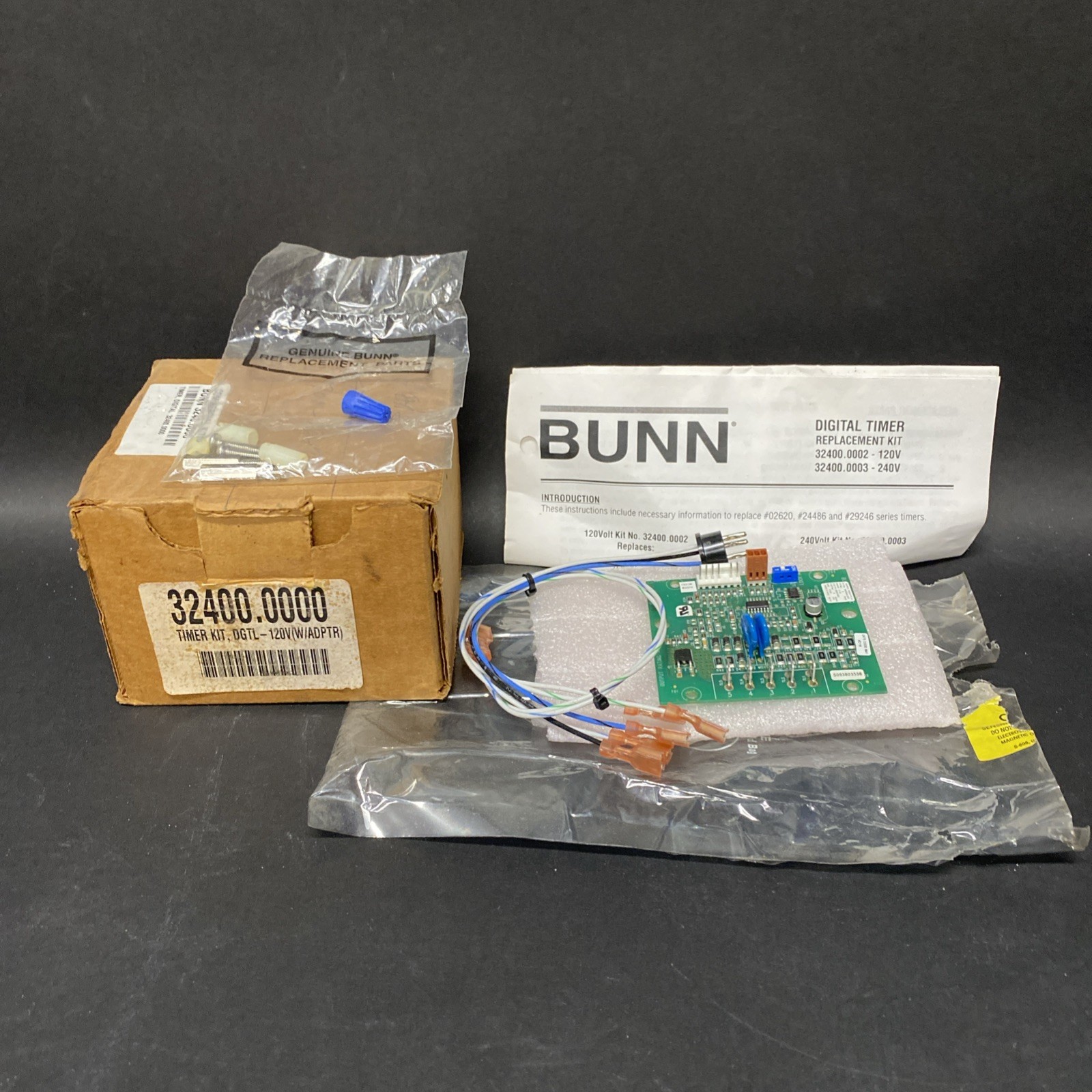 Genuine BUNN 32400.0002 120-Volt Digital Timer Kit NEW Open Box Z3