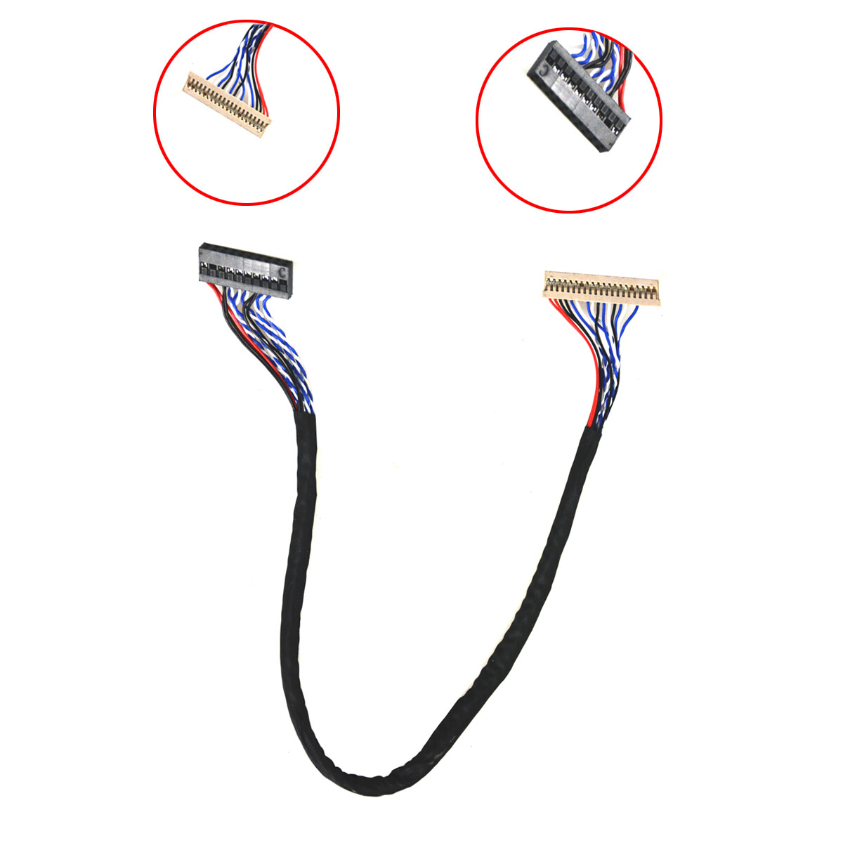 DF19-20Pin 1ch 8bit LVDS Cable For G150XTN03.0 G150XG01 V3 1024x768 LCD Screen