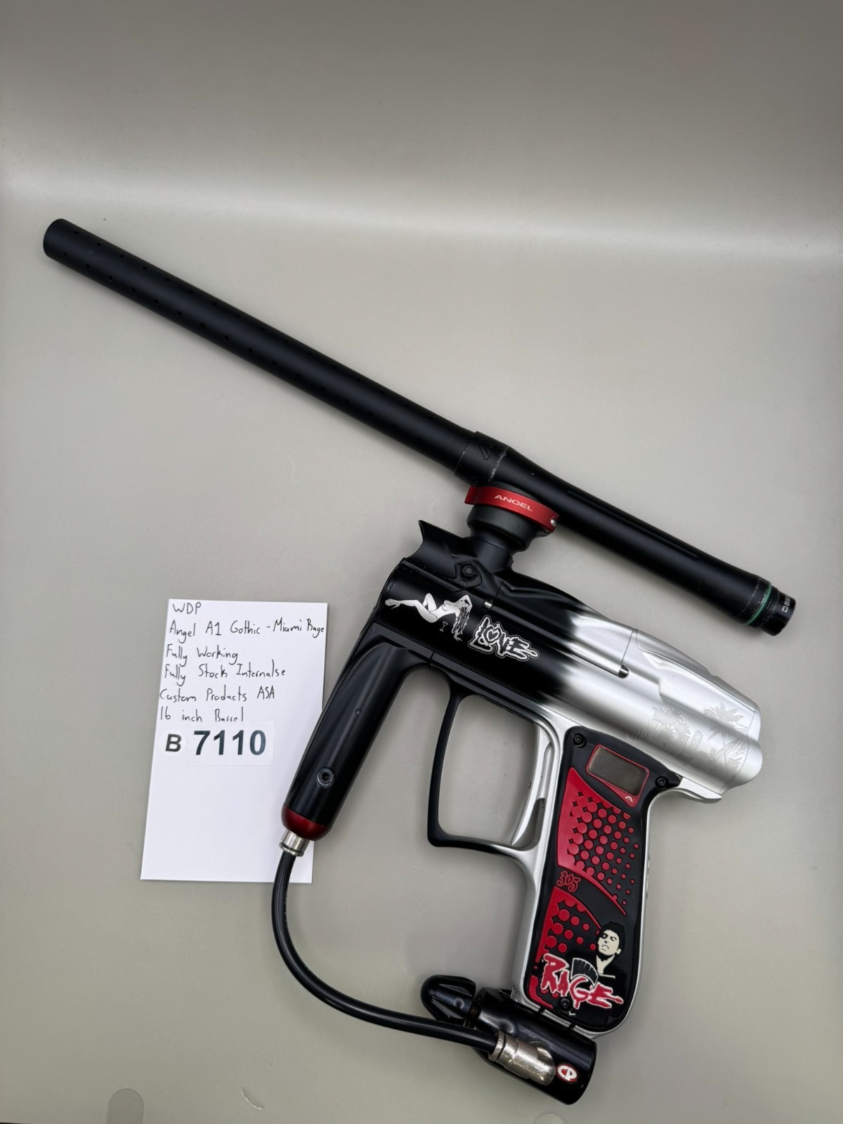 WDP Angel A1 Gothic - Miami Rage Paintball Marker Fully Working