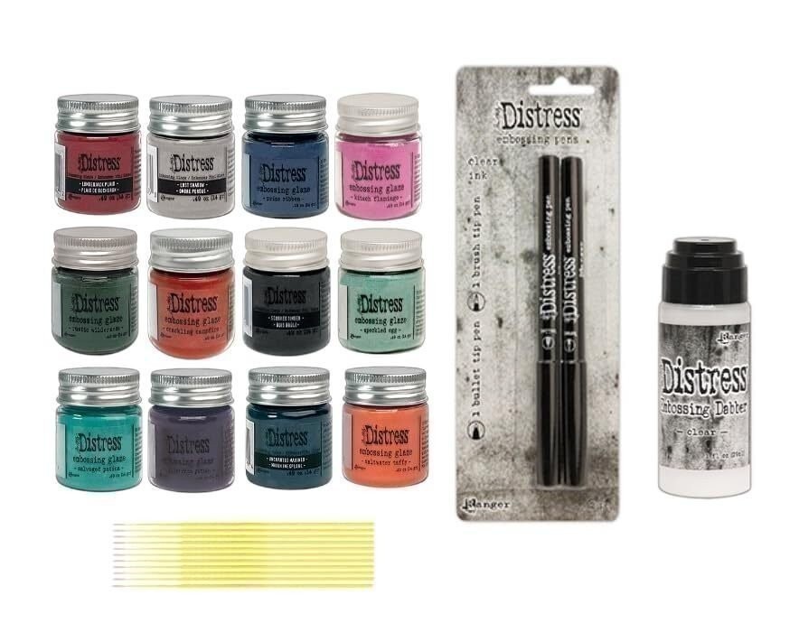 Tm Holtz Ranger Embossing Glaze Bundles - 12 Prize Ribbon Colors Embossing Glaze