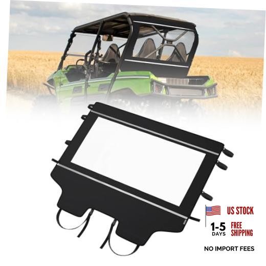 TERYX Soft Rear Windshield, Back Dust Panel UTV Rear Window Compatible with