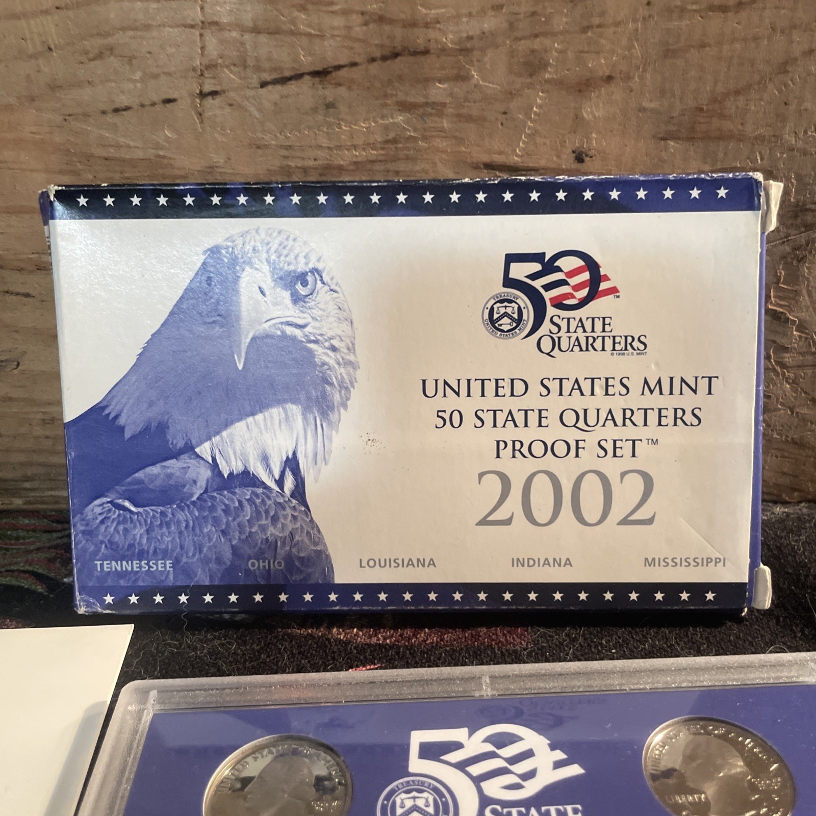 2002-S U.S. Mint 50 State Quarters Proof Set With Mint Box & COA