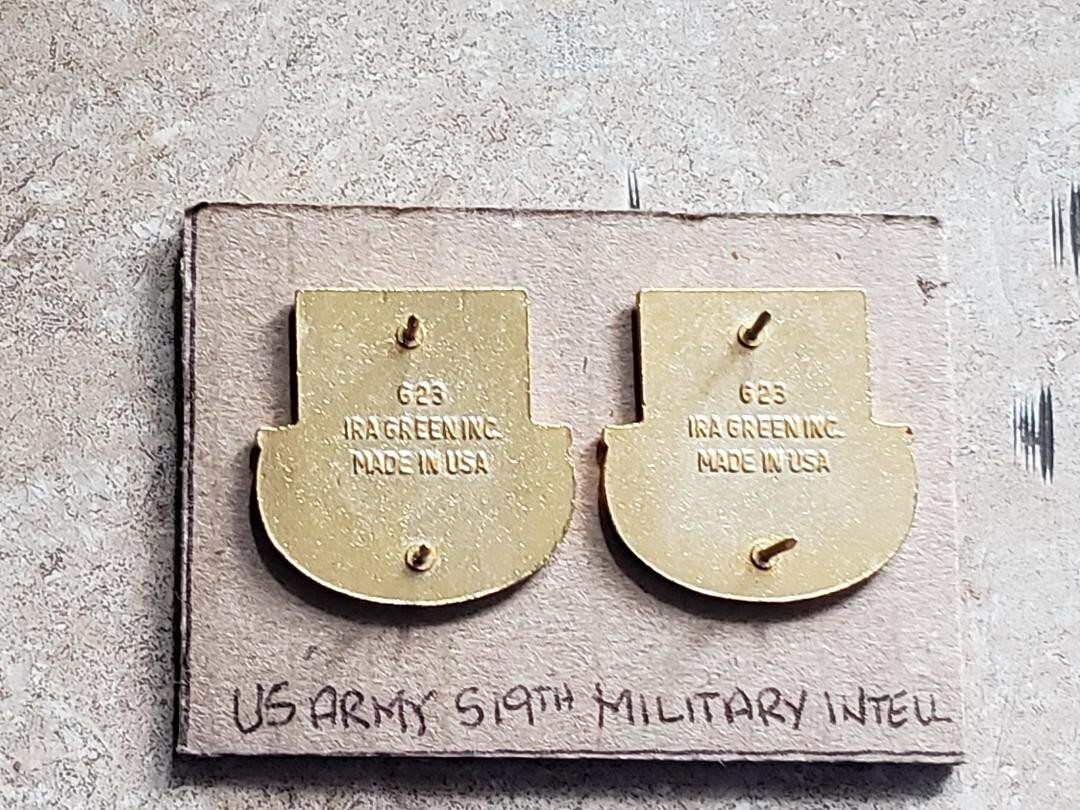 US Army 519th Military Intelligence Battalion Crest DUI (Pair)
