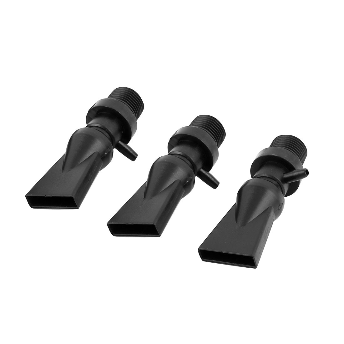 3 Pcs Black Plastic Pump Duckbill Nozzle Water Outlet Return Pipe for Aquarium