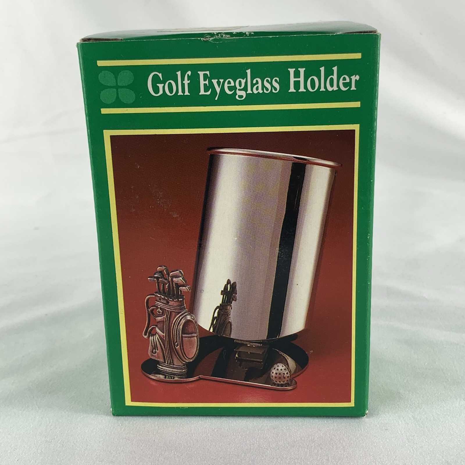 Golf Eyeglass Holder Silvertone Desktop Glasses Clover Stores
