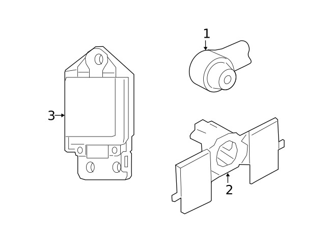 Genuine Nissan Blind Spot Detection System Warning Sensor 284K1-9DL1A