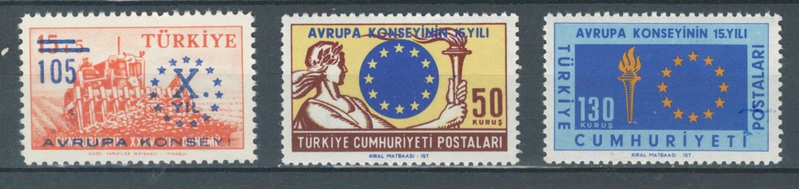 TURKEY   EUROPE EUROPEAN UNION  COMMEMORATIVE MNH STAMP LOT (SPOR 616)