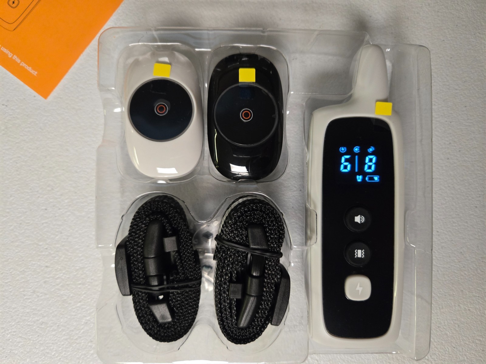 Woehraed 2PACK Dog Electric Training Collars Remote Waterproof E-Collar - White