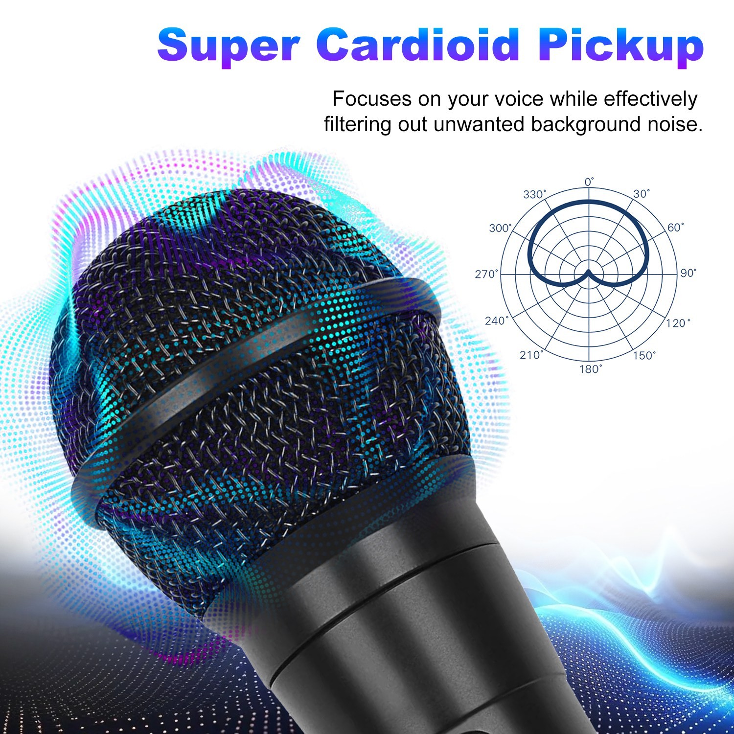 Handheld Wired Microphone Cardioid Dynamic Vocal Mic Live Performance Microphone