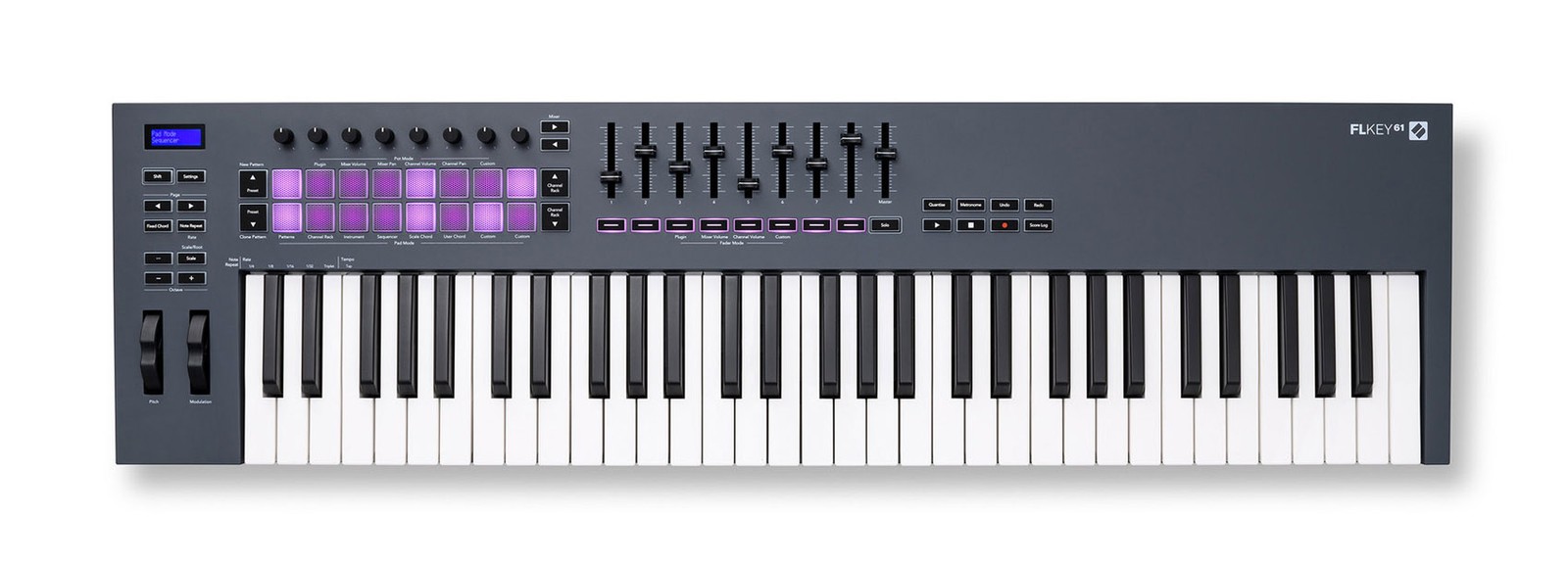Novation FLkey 61 Key MIDI Keyboard Controller for FL Studio+X Braced Stand