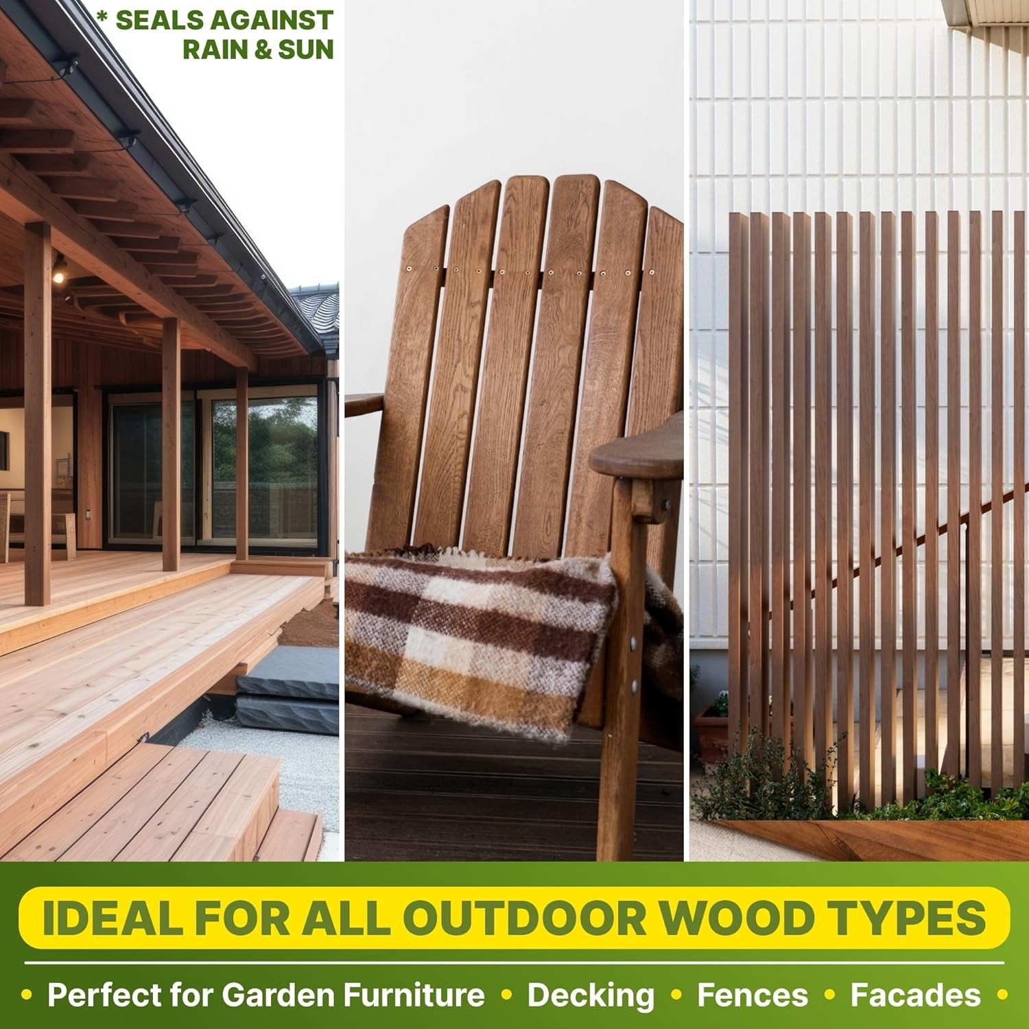 Teak Oil for Outdoor Furniture - 16.9 Oz Waterproof Wood Protector