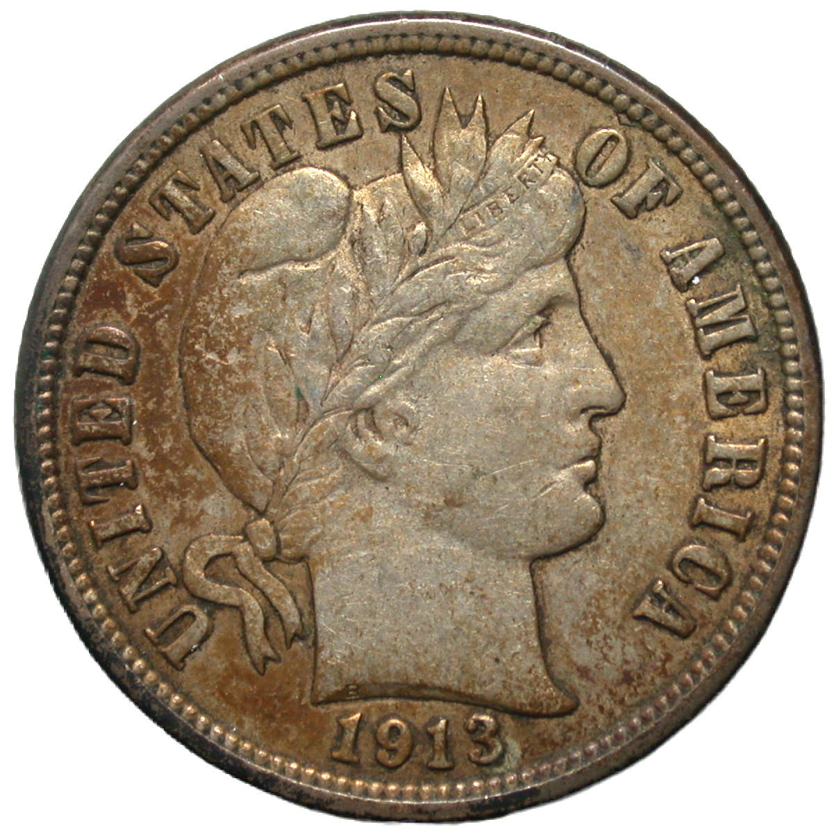 1913 Barber Dime