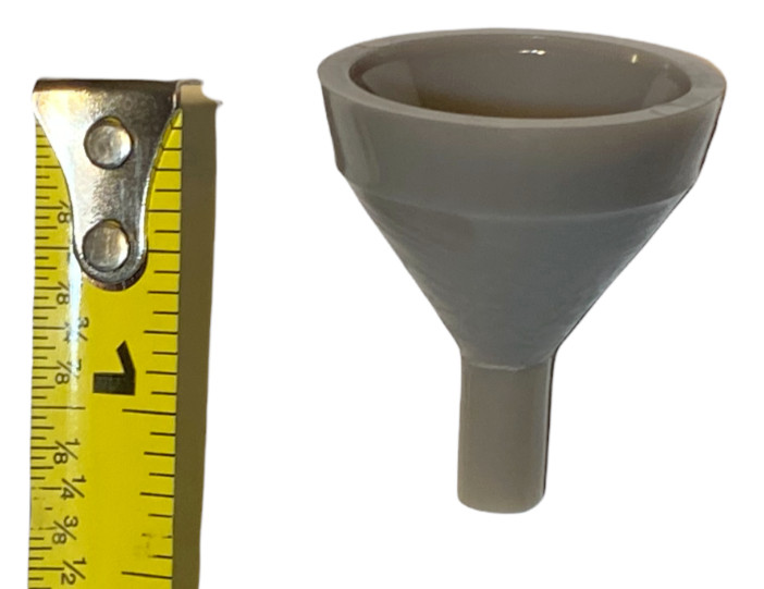 Small Black Powder Funnel For Revolvers, Muzzleloaders - 1.5" Tall - Gray