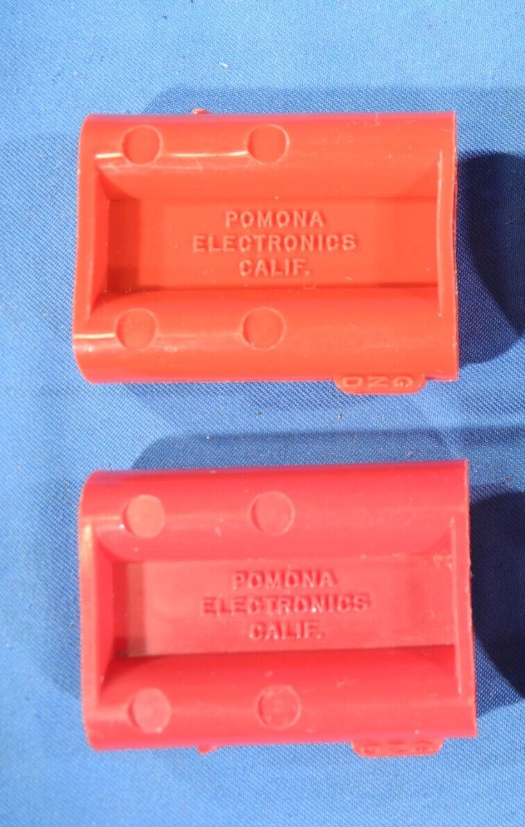 QTY=2, Pomona 1823-2 Double Banana Splice, Red (Free Shipping!)