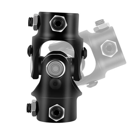 3/4 "DD x 3/4 "DD U Joint Universal Steering Shaft 3/4" DD x 3/4" DD 83mm Black
