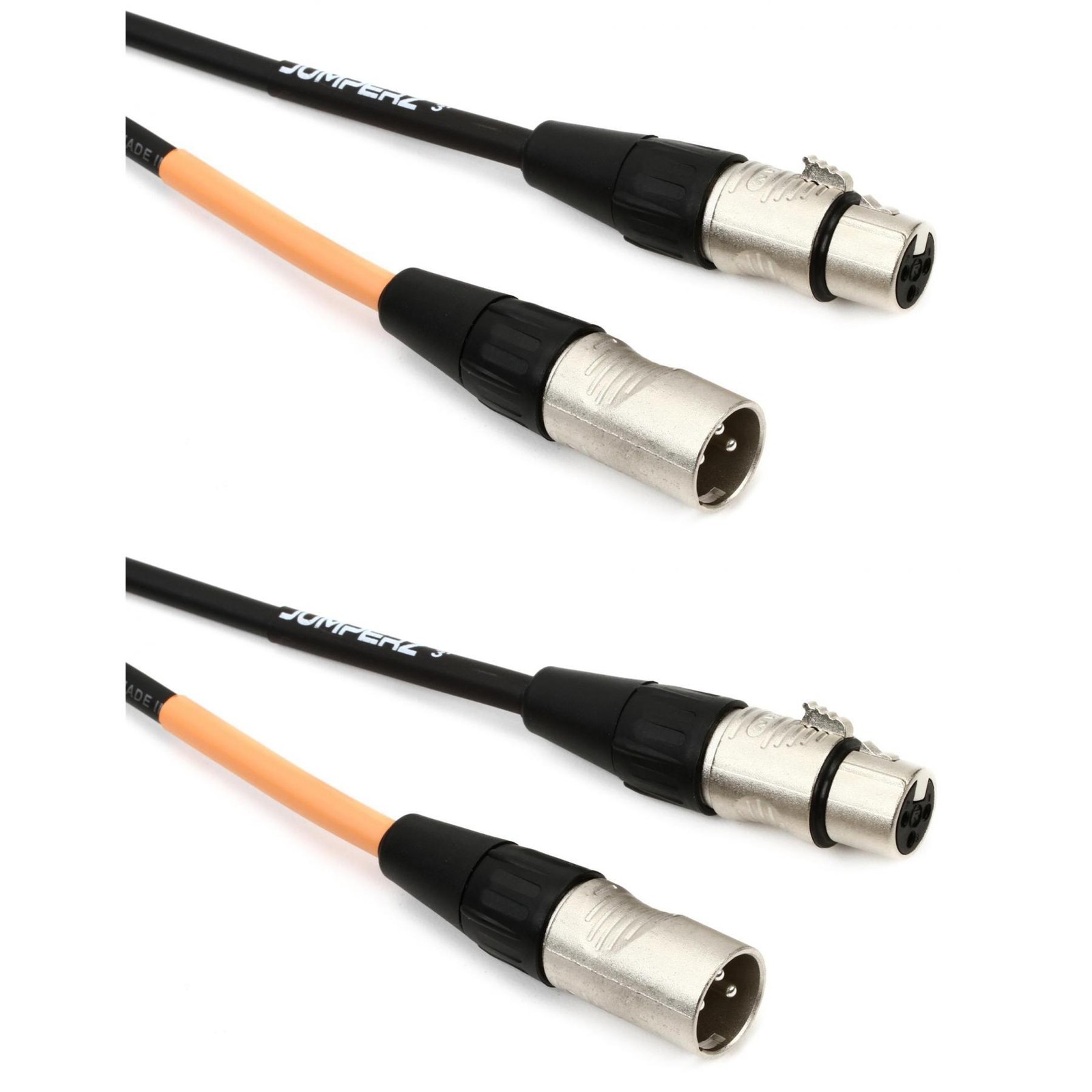 JUMPERZ JBM Blue Line Microphone Cable - 3 foot (2-pack)
