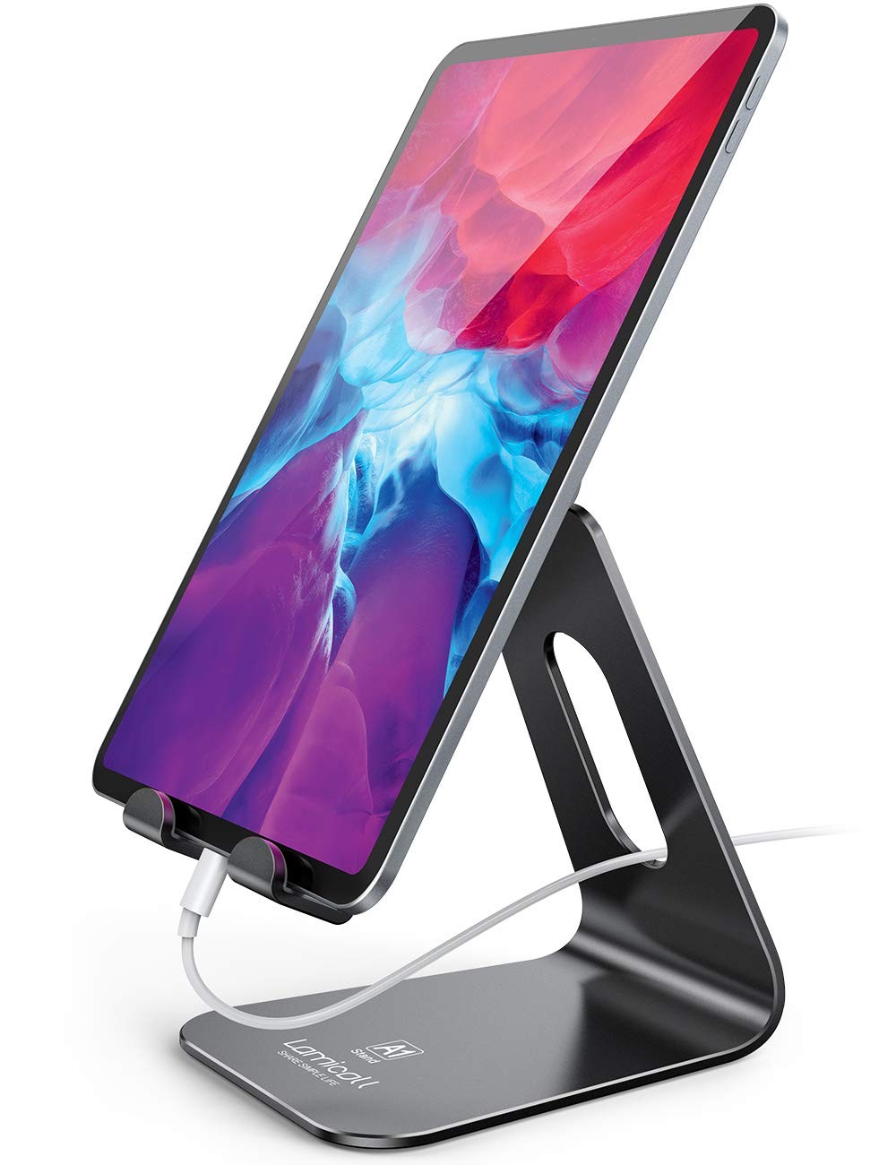 Tablet Stand, Tablet Holder for Desk MultiAngle Adjustable Tablet Desktop Do...