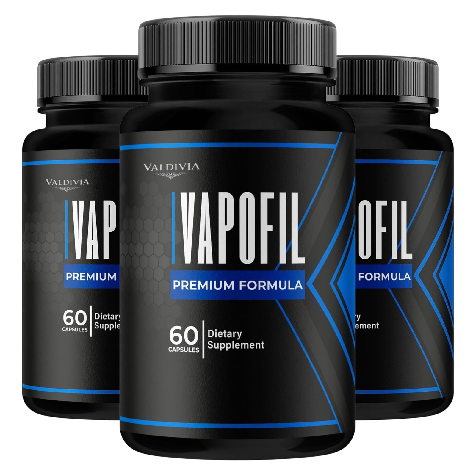 Valdivia VapoVita 180 Capsules 3 Pack Men's Health Supplement Made in USA Male