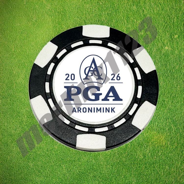 2026 PGA Championship Aronimink Dia-magnetic Clay Poker Chip Golf Ball Marker
