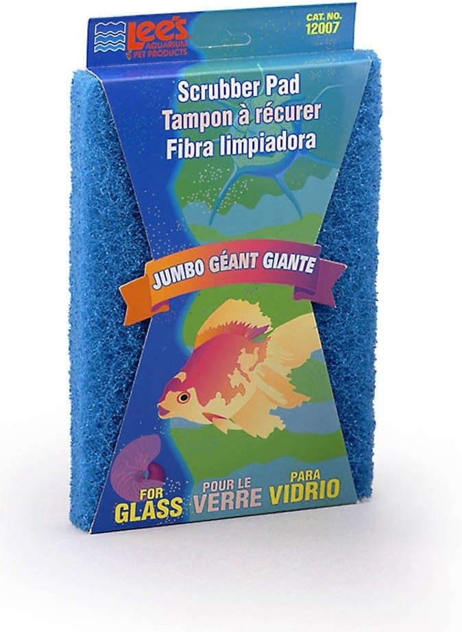 Lee's Aquarium Scrubber Pad for Glass Aquariums Size: Jumbo (2-Pack)