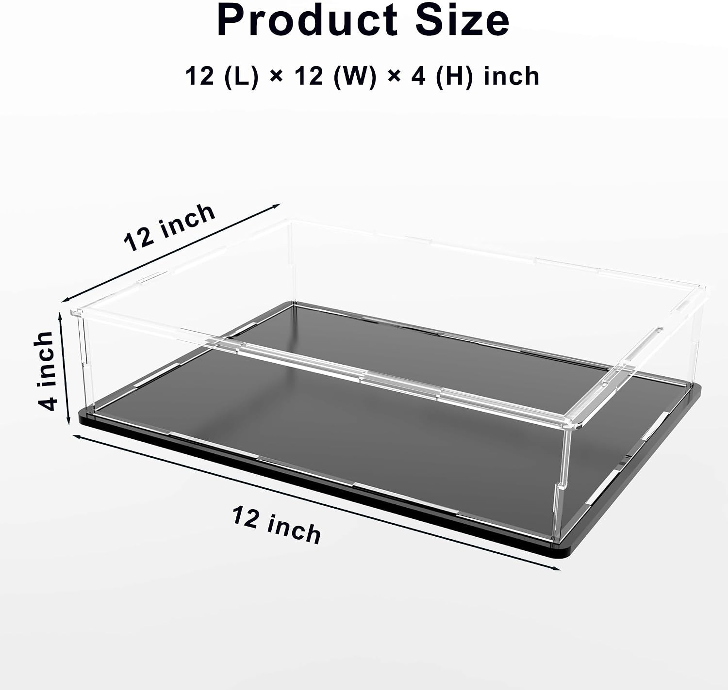 Book Display Case Clear Book Protector Case, Acrylic Display Cover Case