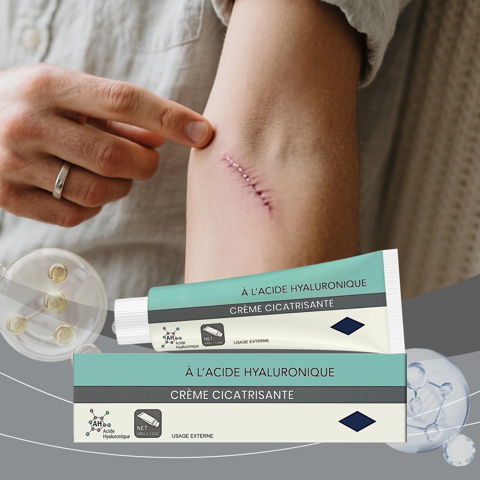 Hyaluronic Acid Cream Long-lasting Hydration, Daily  Soothing Cream Face Care