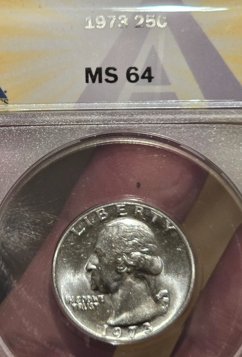 1973 Washington Quarter ANACS GRADED MS64!!!
