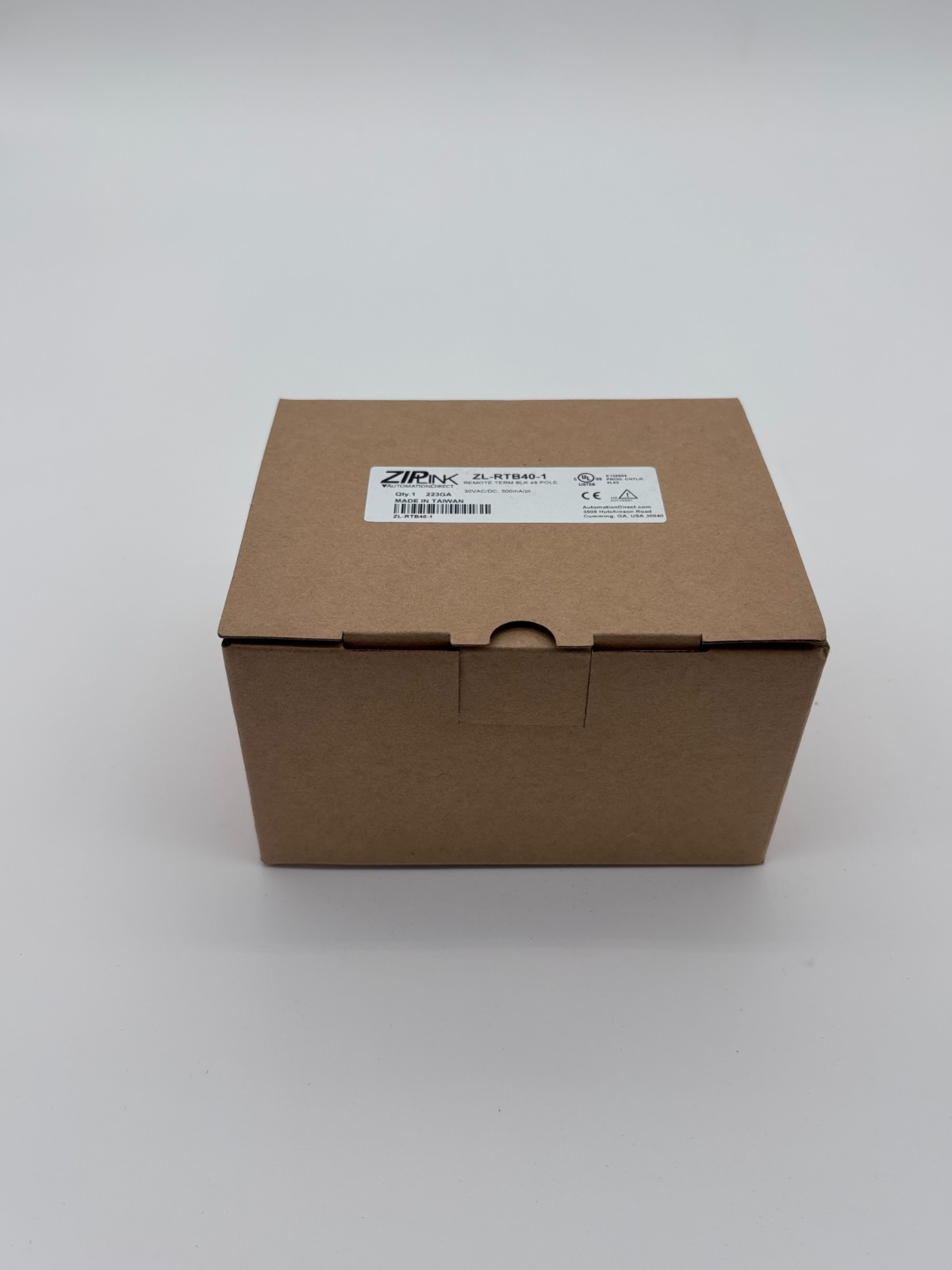 ZIP Link ZL-RTB40-1 reduced-width feedthrough module, 48-pole Automation Direct