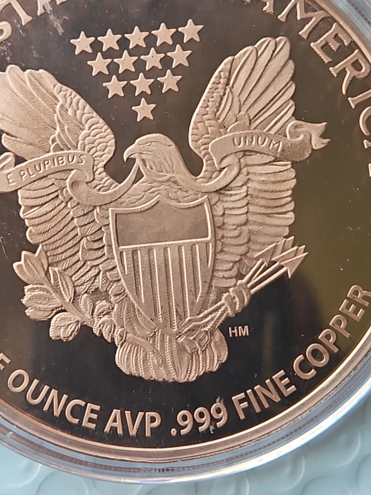 5 oz Copper Round -Walking Liberty **IN A CAPSULE**