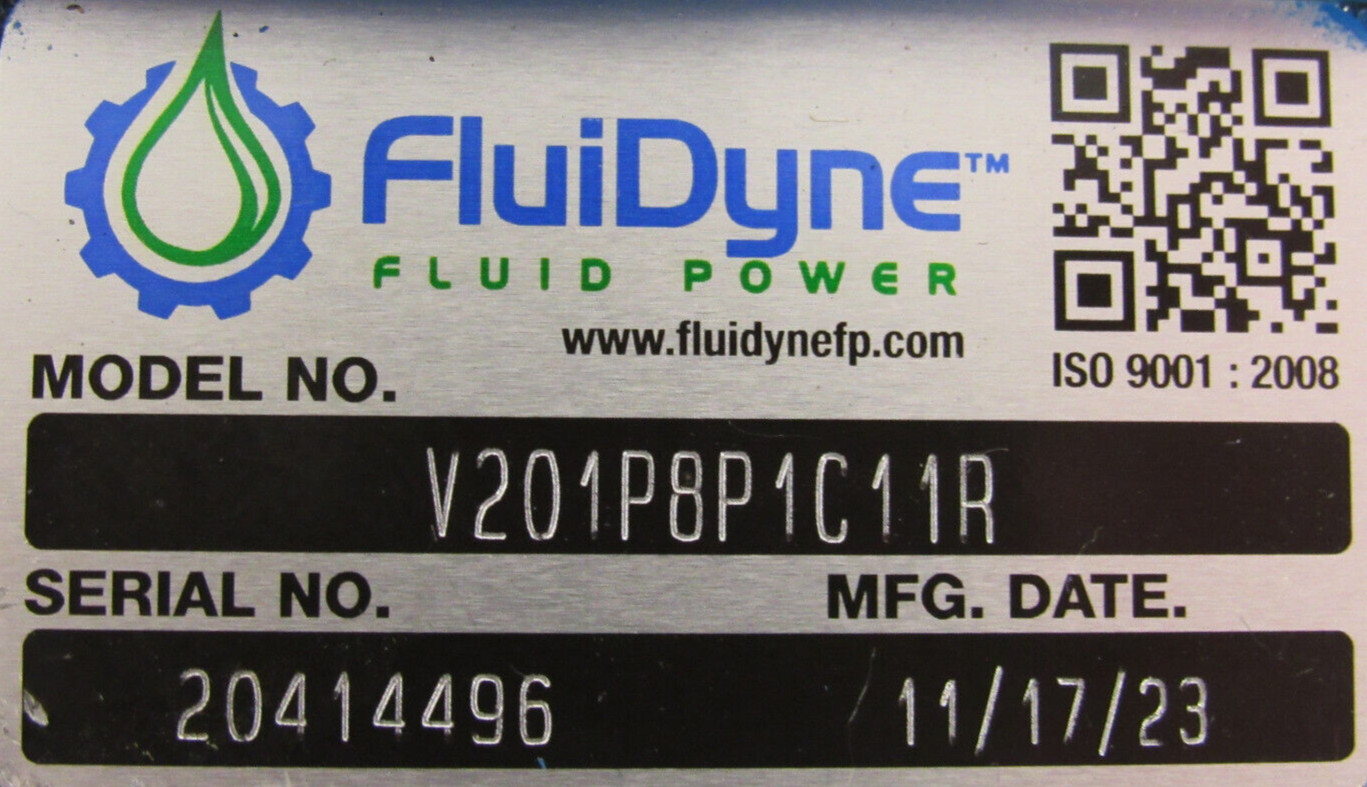 NEW FLUIDYNE V201P8P1C11R VANE PUMP