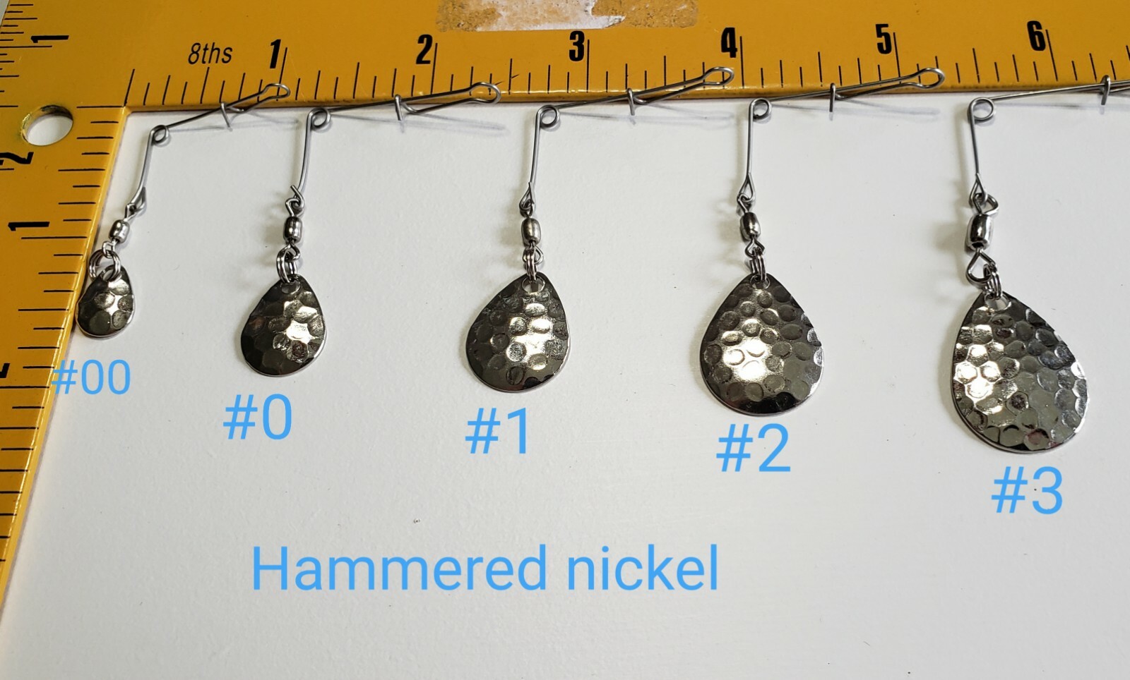 Jig spinner beetle spinner Colorado  Nickel Polished brass Copper 00 0 1 2 3