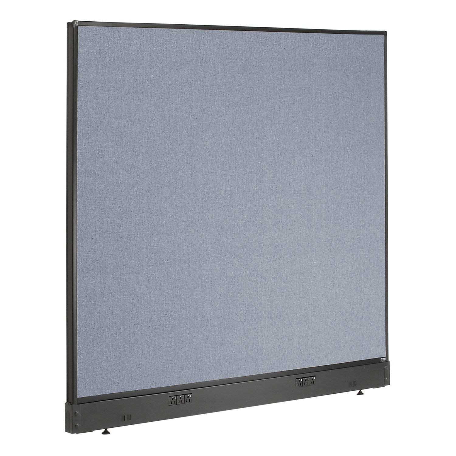 60-1/4"W x 46"H Electric Office Partition Panel Blue