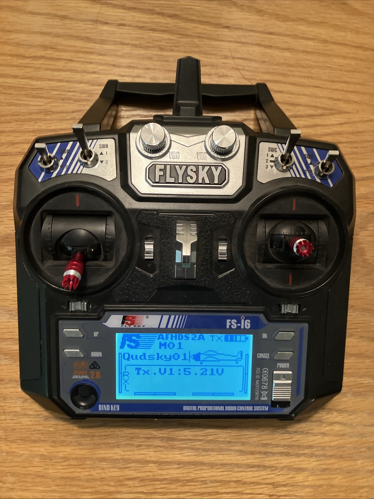Flysky FS-i6 2.4GHz 6-Channel RC Transmitter Controller  - Used, Works Great