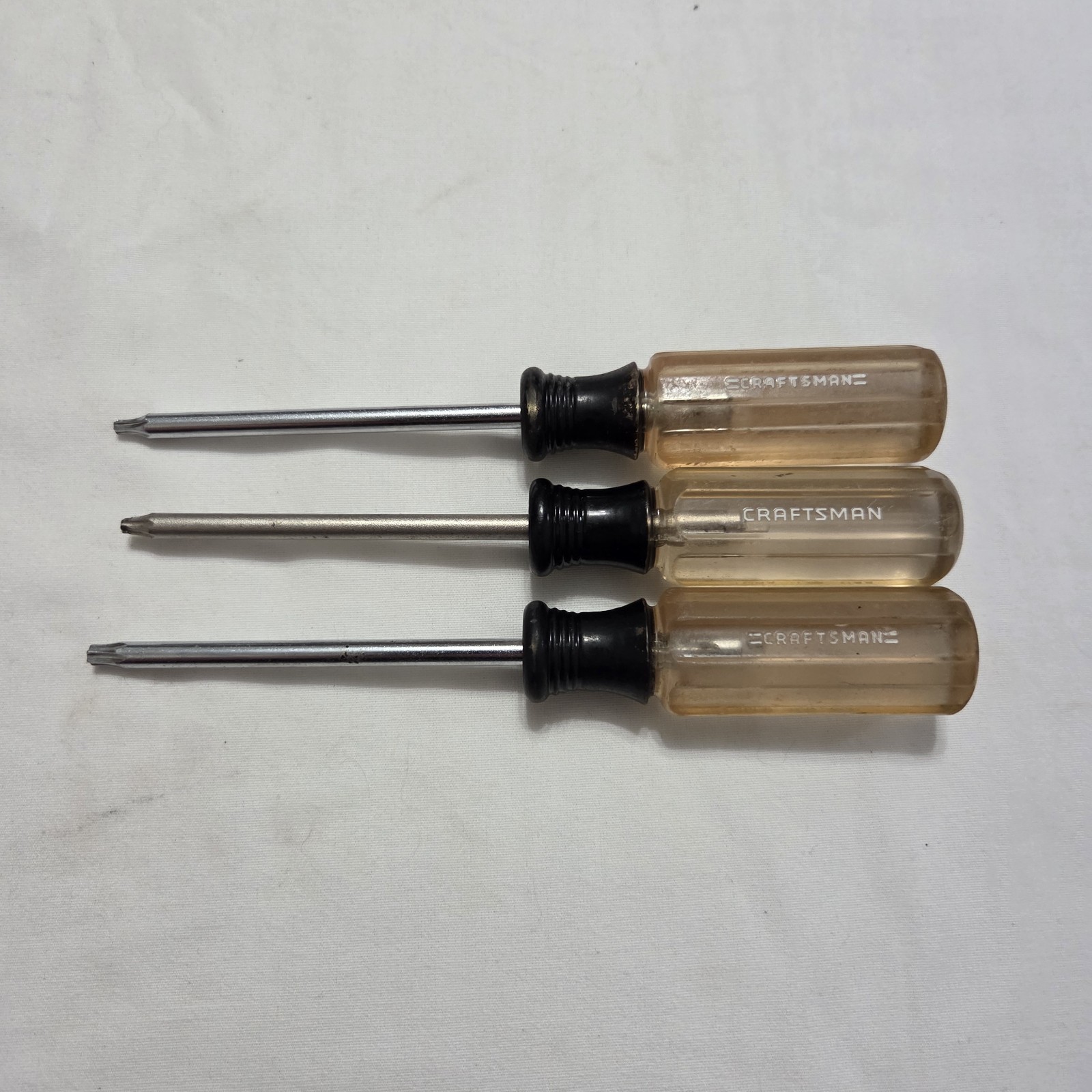 Vtg Craftsman 3pc (41475, 41474, 41473) Torx Screwdriver Set T10, T15, T20 - USA