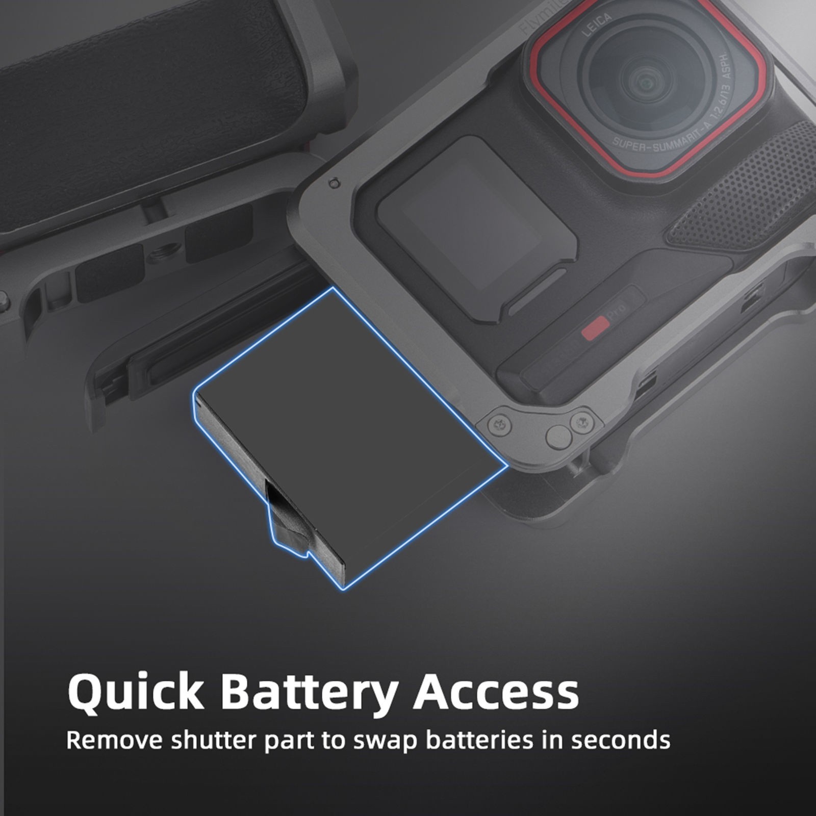 For Insta360 Ace Pro 2 Camera Aluminum Handheld Case Cover Durable Material