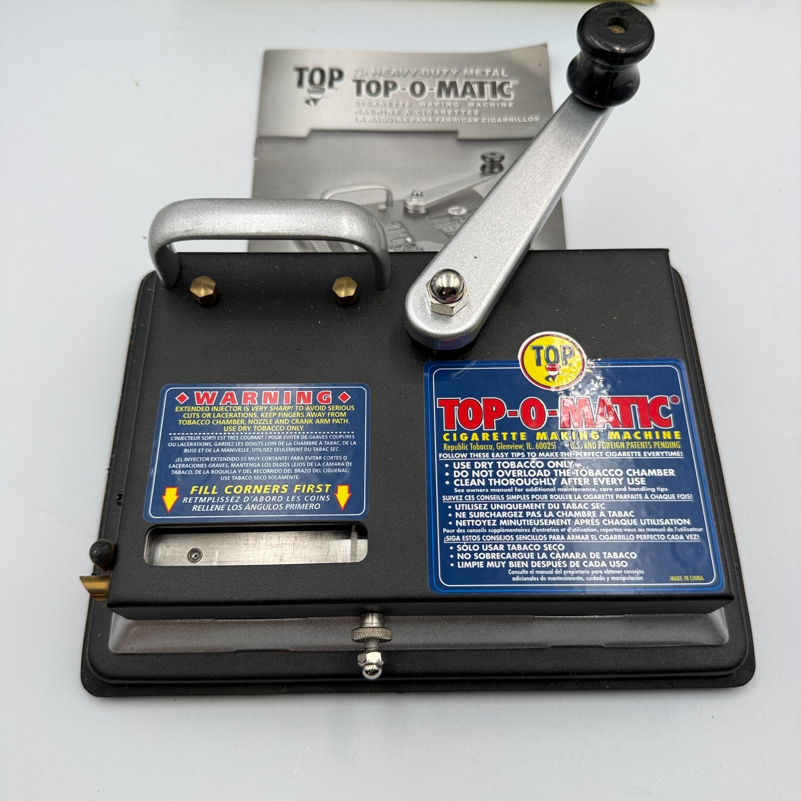 T.O.P. Top-O-Matic Cigarette Rolling Machine