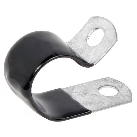 Zoro Select Cwv0507z1 Cable Clamp, Steel, 1/4 In Bundle Dia., Black, 50 Pk,