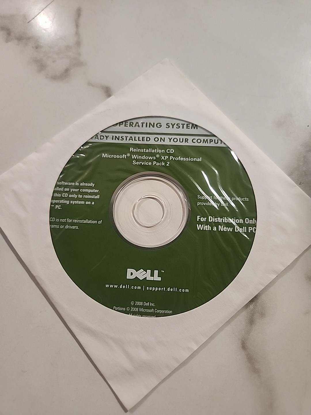 Dell Application Reinstalling Microsoft Windows XP Prof Service Pack 2 Software