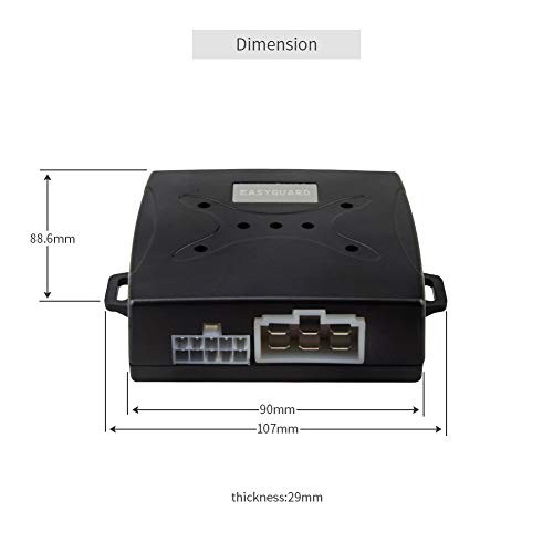 EC003 Smart Key PKE Passive Keyless Entry Car Alarm System Push Start Button