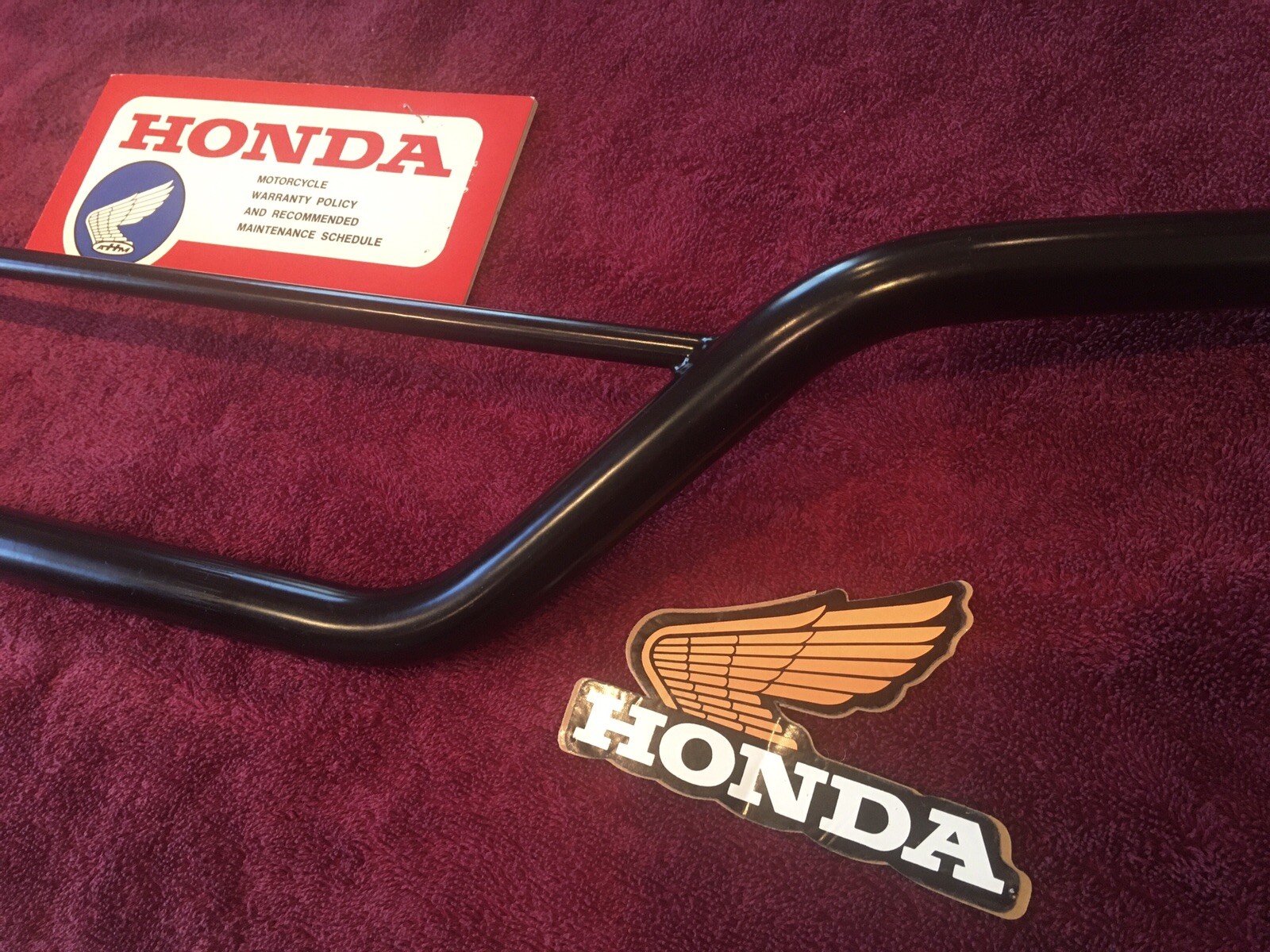 HONDA 1975 1976 1977 CR125 CR250  ELSINORE Handlebars new Black MADE IN USA VMX