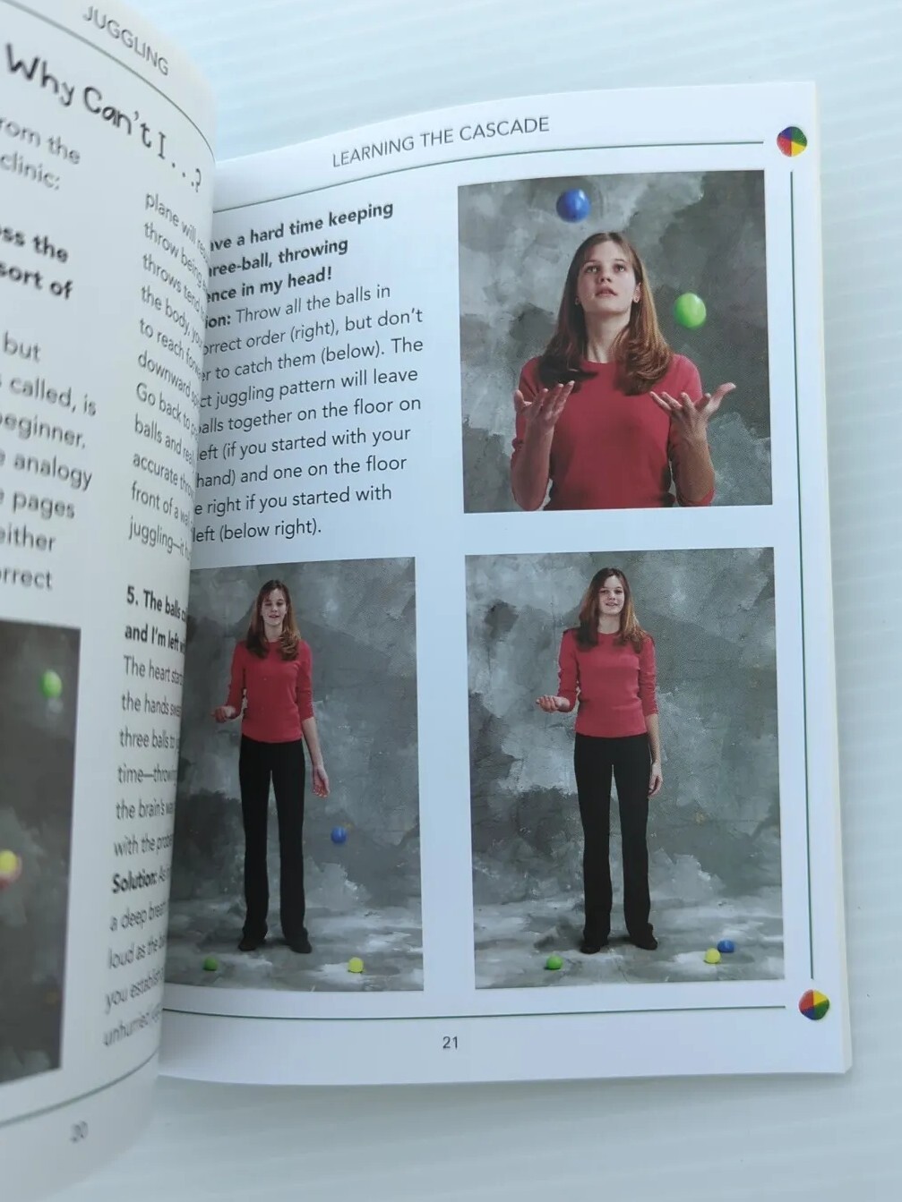 Learn to Juggle Instruction Book With Assorted Balls Lot