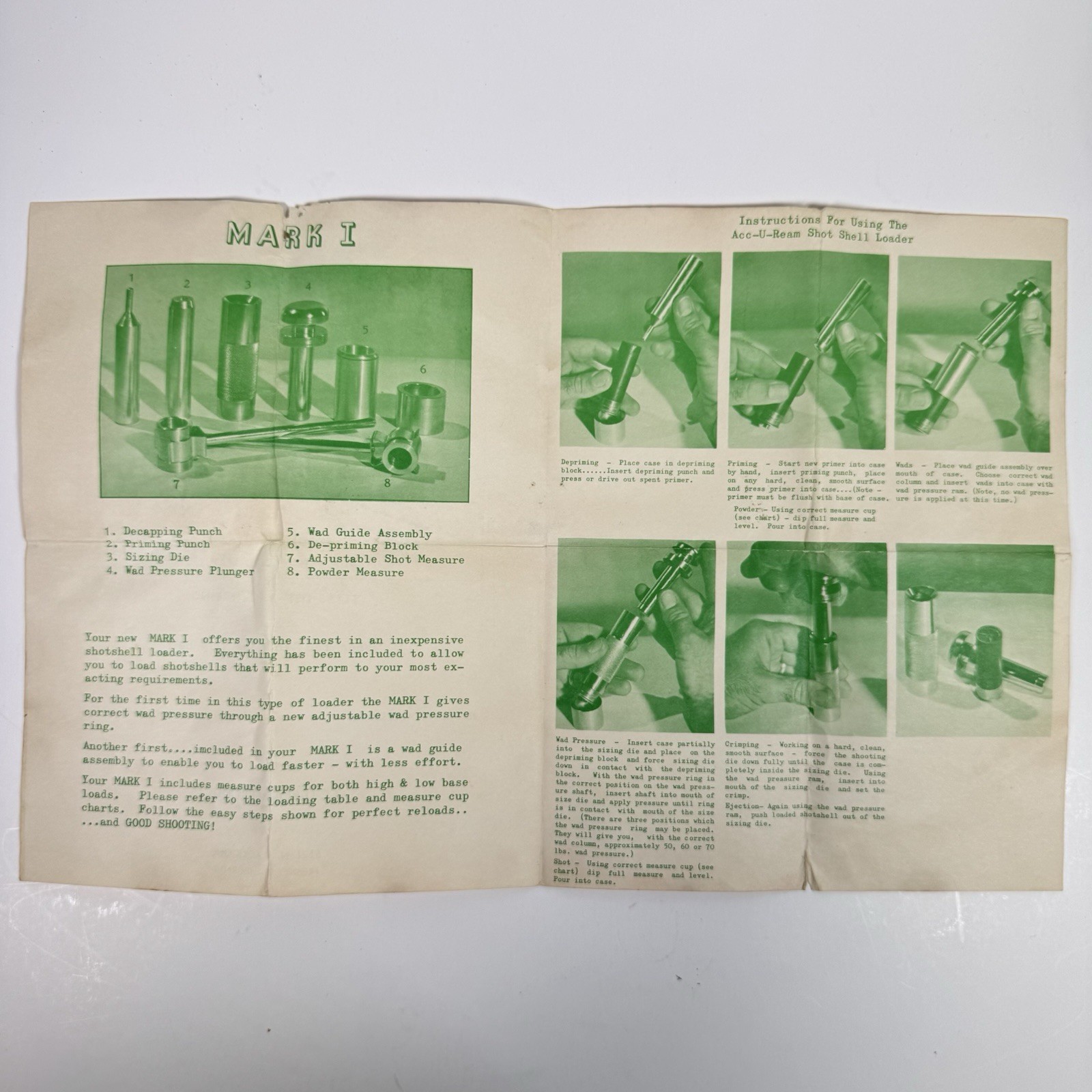 ACC-U-REAM The Mark I Shotshell Loader Vtg 60's Rare